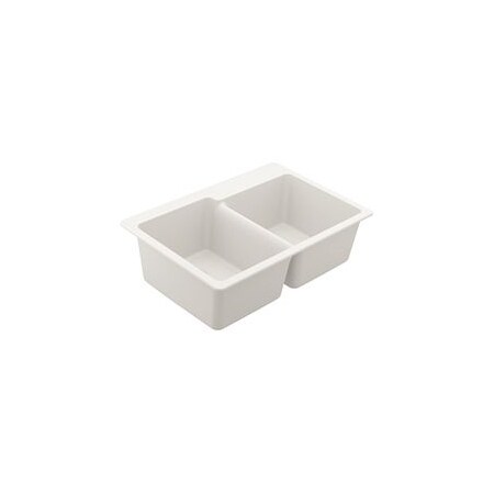 Moen Granite Granite Double Bowl Undermount Or Drop In Sink GGW3024B